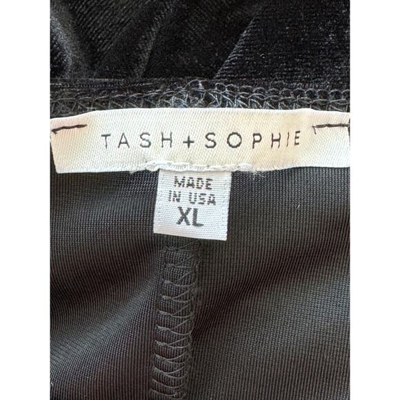 New ~ TASH + SOPHIE ~ Faux Wrap Velvet Mini Dress Size XL - Picture 5 of 6
